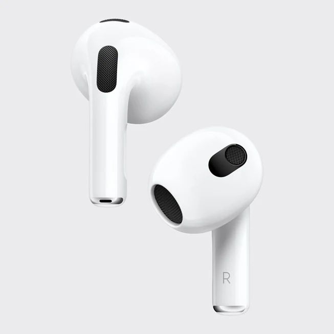 AirPods de terceira geração.