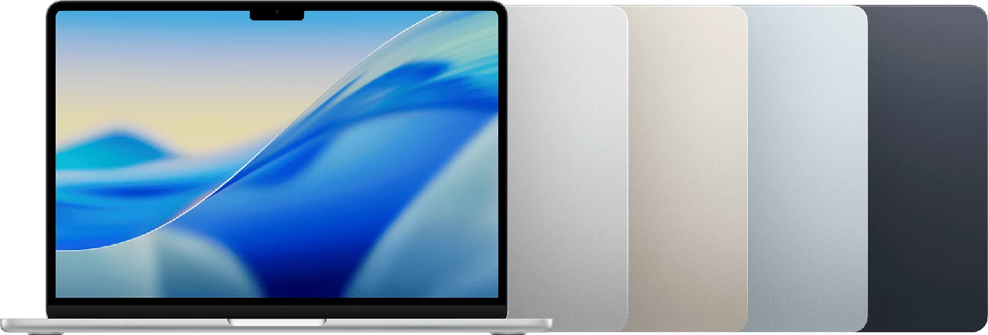 Parte frontal do MacBook Air (13 polegadas, M5).